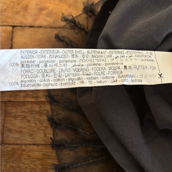 Zara Grey lace and ruffle party dress sz 11-12 - Picture 11 of 11